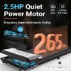 Walking Pad, Under Desk Treadmill for Home and Office, 2.5 HP Portable Treadmill, 3 in 1 Walking Jogging Running Machine with Remote Control, LED Display