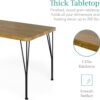 Best Choice Products 5-Piece Metal and Wood Indoor Modern Rectangular Dining Table Furniture Set for Kitchen, Dining Room, Dinette, Breakfast Nook w/ 4 Chairs - Brown