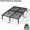 ZINUS 14 Inch Elias Metal Platform Bed Frame, Steel Support, No Box Spring Needed, Easy Assembly, Full