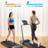 Walking Pad Treadmill with Incline, 2 in 1 Foldable Treadmills for Home Small Office, 300lbs Portable Compact Under Desk Treadmill with App, Remote Control and LED Display