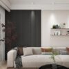 MDF Acoustic Wall Panels Sound Absorbing, 2 Pack 94.5 x 23.4 inch Sound Proof Foam Wall Panels & Wood Slat Wall Panels for Interior Wall Decor, Matte Black