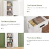 67.1" Tall Bathroom Cabinet, Storage Cabinet with 6 Shelves & Drawer, Bathroom Storage Cabinet with Adjustable Shelves, Tall Cabinet for Bathroom,Living Room, Kitchen, White