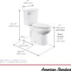 American Standard 606AA002.020 H2Option Two-Piece Toilet with Toilet Seat and Wax Ring, Elongated Front, Chair Height, Dual Flush, White, 0.92 - 1.28 gpf