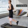 Under Desk Treadmill with Incline, Mini Walking Pad, Treadmills for Home Office, Portable Lightweight Walking Treadmills with Wheel