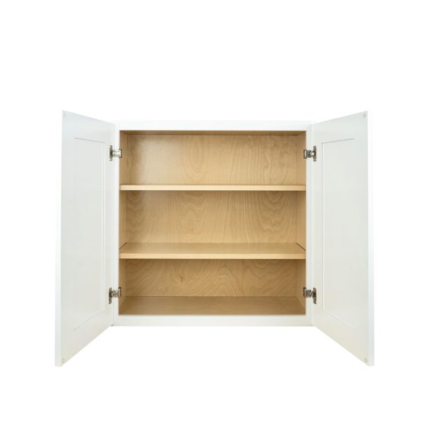 Wall Kitchen Cabinet 30 in. W x 12 in. D x 36 in. H in Shaker White Ready to Assemble