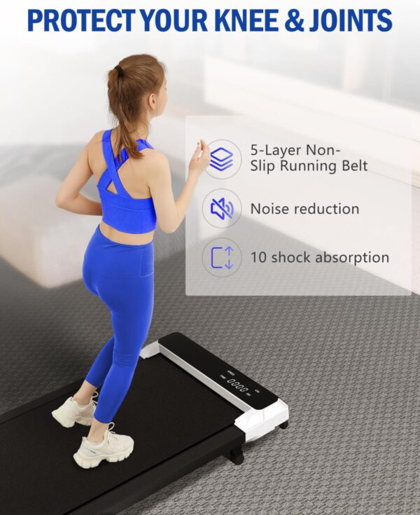 Walking Pad Treadmill, Walking pad with Incline,2 in 1 Walking pad for Walking and Jogging, Compact Treadmill for Home Office with LED Display