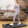 UREVO Walking Pad Treadmill with Incline, 2.5 HP Under Desk Treadmill, Foldable Treadmill for Home Office, Compact Treadmill with LED Display Remote Control 265lbs Weight Capacity