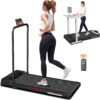 Walking Pad Treadmill Under Desk Treadmill for Office Home, 3.0HP Quiet Folding Treadmill with 300 LBS Weight Capacity, Walking Pad with Handle Bar, Portable Treadmill with Remote Control