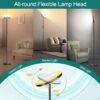 2024 LED Floor Lamp, 40W 4000LM Super Bright Floor Lamps for Living Room Bedroom with Remote & Timer, Torchiere Floor Lamp Stepless Dimmable 2700K-6500K Tall Standing Light Works with Smart Plug