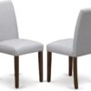 East West Furniture DLAB5-AWA-05 5 Piece Dining Set Contains a Round Dining Room Table with Dropleaf and 4 Upholstered Chairs, 42x42 Inch, Antique Walnut