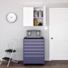 Prepac Elite 32" Wall Cabinet, White Storage Cabinet, Bathroom Cabinet, Pantry Cabinet with 1 Adjustable Shelf 12" D x 32" W x 30" H, WEW-3230