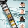 High Pressure Shower Head, Filtered Shower Head with Handheld, Detachable Shower Head Showerhead with Filters for Hard Water - 60" Hose, Bracket Remove Chlorine