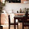 5-Piece Solid Wood Indoor Modern Rectangular Dining Table Set for 4,Table and 4 Solid Wood Dining Chairs for Kitchen,Bar,Living Room,Breakfast Nook, Chocolate