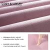 SHA CERLIN Full Bed Frame/Velvet Upholstered Platform Bed Frame with Headboard/Strong Wood Slats Support/Mattress Foundation/No Box Spring Needed - Pink
