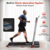 Walking Pad Treadmill, RIKSION Under Desk Treadmill,Portable Folding Treadmills for Home/Office, Quiet Foldable Walking Pad with Remote Control, Free Installation