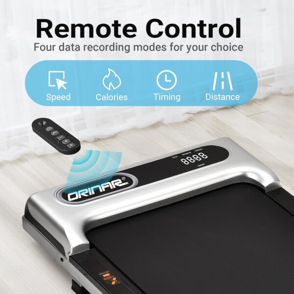 Walking Pad, Under Desk Treadmill for Home and Office, 2.5 HP Portable Treadmill, 3 in 1 Walking Jogging Running Machine with Remote Control, LED Display