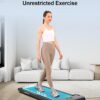 Walking Pad Under Desk Treadmill, Portable Small Treadmills for Home and Office, 2.5HP Super Quiet Brushless Motorized Walking Jogging Running Machine with Remote Control