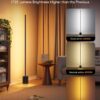 Govee Floor Lamp 2 with Matter, RGBIC Warm Cool White LED Floor Lamp Works with Alexa, 1725lm Corner Floor Lamp with Music Sync, Scene Modes, Smart Floor Lamp for Bedroom, Living Room, Black(1 Pack)