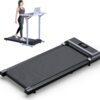 Walking Pad, Under Desk Treadmill for Home Office, 2.5HP Walking Pad with 300lb Weight Capacity, Portable Teadmill with Remote Control, LED Display