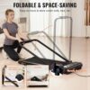 VEVOR Walking Pad with Handle Bar, Under Desk Treadmill for Home Office, 2.5HP Walking Jogging Running Machine, Speed 6.2-7.6MPH Folding Treadmill, with Remote Control and LED Display