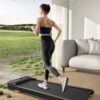 UREVO Walking pad, Under Desk Treadmill for Home Office, Portable Desk Treadmill with Double Shock Absorption Remote Control LED Display, 265 Lb Capacity