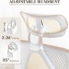Ergonomic Office Chair, Adjustable Lumbar Support, 400LBS Capacity, Retractable Footrest, Breathable Mesh Back Gaming, Adjustable Headrest