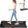 Walking Pad, Under Desk Treadmill, 2.5HP Portable Treadmills for Home/Office, Walking Jogging Machine with Remote Control, LED Display