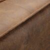 CHERS 83.3" Mid Century Modern Sofa, Luxury French Mixed Fabric Couch with Tight Back, Square Armrest Lounge Sofas for Living Room, Apartment, Bedroom, Office, Chestnut