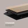 2-Pack Wood Panels for Wall - Acoustic Wood Slat Wall Panels, Soundproof Wooden Paneling for Interior Decor