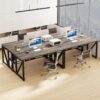 Tribesigns Office Computer Desk with Cabinet Sets,55 inches Executive Desk with Mobile File Cabinet Drawers Shelves for Home Office Furniture (1 Desk + 1 Cabinet)