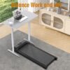 Walking Pad, Under Desk Treadmill for Home Office, 2.5HP Walking Pad with 300lb Weight Capacity, Portable Teadmill with Remote Control, LED Display
