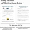 Shower System with Tub Spout, Wall Mounted Shower Faucet Set for Bathroom with 12 Inch Rain Shower Head and Handheld Shower Head Set, Matte Black