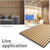816ScSR4OL._AC_SL1500_.jpg Art3d 2 Wood Slat Acoustic Panels for Wall and Ceiling - 3D Fluted Sound Absorbing Panel with Wood Finish - Oak
