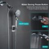 816Hyp8su-L._AC_SL1500_.jpg Handheld Shower Head with On Off Switch 8-Mode High Pressure Showerhead with 79 Inches Extra-long Stainless Steel Hose and Bracket PLUS Extra Low-Reach Adhesive Wall Mount for Kids,Silver…
