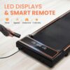 Walking Pad Under Desk Treadmill 3 in 1 Portable Folding Walking Jogging Running Machine with Remote Control & LED Display for Home/Office, Larger Running Area, Quiet for Fitness in Small Spaces