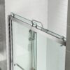 WOODBRIDGE Frameless Bathtub Shower Doors 56-60" Width x 62" Height with 3/8"(10mm) Clear Tempered Glass, 2 Ways Opening & Double Sliding in Brushed Nickel Finish