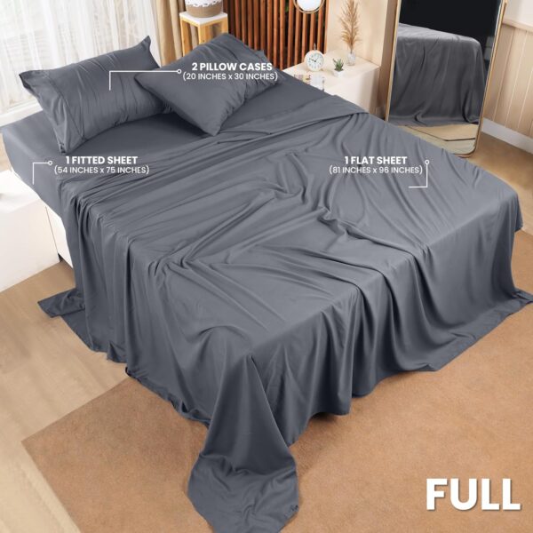 81924uuRCwL._AC_SL1500_.jpg Utopia Bedding Full Bed Sheets Set - 4 Piece Bedding - Brushed Microfiber - Shrinkage and Fade Resistant - Easy Care (Full, Grey)