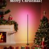 2PCS RGB Floor Lamp, Bluetooth APP and Remote Control 65" Smart Modern Standing Lamp Music Sync 16 Million DIY Colors Changing LED Floor Lamp with Heavy Base for LivingRoom Bedroom GameRoom