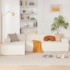 107" Modular Sectional Sofa, Sponge Sectional Sofa Couch for Living Room, High Density Sponges Cloud Couch,Modular L-Shape Sofa Couch with Chaise, (Beige)
