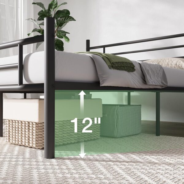 Novilla Full Size Bed Frame with Headboard and Footboard, 14 Inch Metal Platform Bed Frame, Under Bed Storage, Strong Metal Slats Support, Mattress Foundation No Box Spring Needed