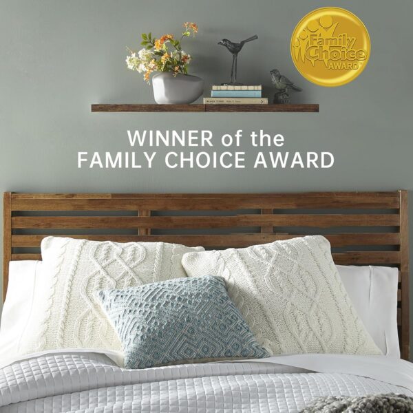 81GGBa7JYIL._AC_SL1500_.jpg BAYKA Floating Shelves, 22.5" Wall Mounted Wood Shelves for Bathroom, Bedroom, Living Room, Kitchen, Hanging Shelf for Books/Storage/Decor with 22lbs Capacity (Rustic Brown,Set of 2)