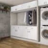 Brookings Shaker Unassembled Wall Kitchen Cabinet W2430, 24 W x 12 D x 30 H, Painted White, Solid Wood, Design House, 561720