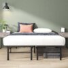 ZINUS Rumi 14in Easy SmartBase Mattress Foundation, Sturdy Metal Bed Frame, No Box Spring Needed, Eco Friendly Packaging, Queen