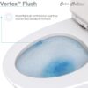 Swiss Madison SM-1T254 St. Tropez One Piece Toilet Dual Tornado Flush 0.8/1.28 GPF with Soft Closing Seat, Comfort Height