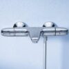Grohe 34159003 Grohtherm 1000 2-Handle Thermostatic Bath/Shower Valve Trim, Starlight Chrome