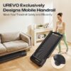 UREVO Walking Pad Treadmill with Incline, 2.5 HP Under Desk Treadmill, Foldable Treadmill for Home Office, Compact Treadmill with LED Display Remote Control 265lbs Weight Capacity