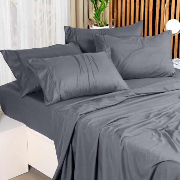 81QfTAGL2HL._AC_SL1500_.jpg Utopia Bedding Full Bed Sheets Set - 4 Piece Bedding - Brushed Microfiber - Shrinkage and Fade Resistant - Easy Care (Full, Grey)