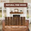 Avana Fireplace Mantel - Wall-Mounted Mantles for Over Fireplace - Farmhouse Fireplace Mantle Shelves - Handcrafted Wood Fireplace Mantels - Floating Fireplace Mantel 72 X 8 X 5 - Rustic Traditional