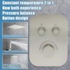 Thermostatic 2 Way Shower Diverter Valve Kit Brushed Nickel - Solid Brass, Adjustable Flow, Temperature Control Mixer Valve - Perfect for Bathroom Renovation（Brushed Nickel）