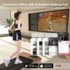 DeerRun Walking Pad, 2024 Upgrade Smart Under Desk Treadmill, 2.2HP Small Quiet Portable Treadmill, Walking Treadmill Under Desk, APP & Remote Control, Knee-Protective, No-Assembly